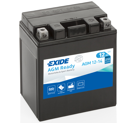 AH12 D+ 12V 210V AGM 135X90X165 EXIDE MOTORJI - AKUMULATORJI 12Ah - Euroton  avtodeli