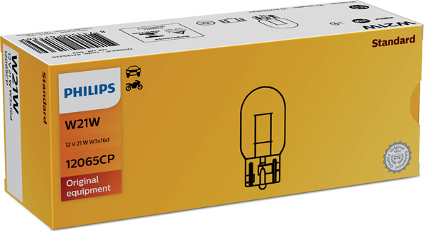 PHILIPS ŽARNICA W21W Standard CP 1/1