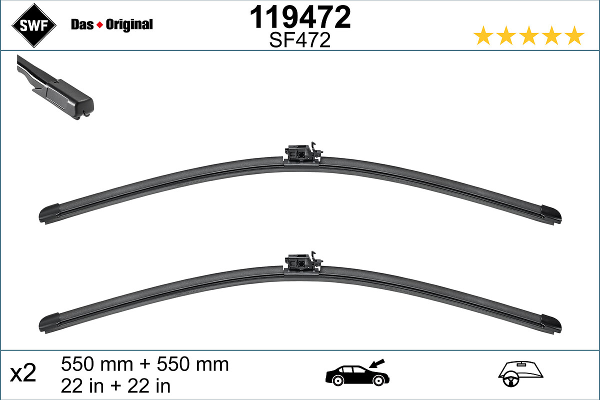 SWF METLICA BRISALCA - VISIOFLEX FLAT BLADE