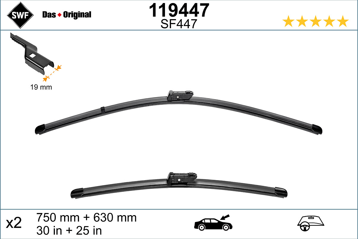 SWF METLICA BRISALCA - VISIOFLEX FLAT BLADE