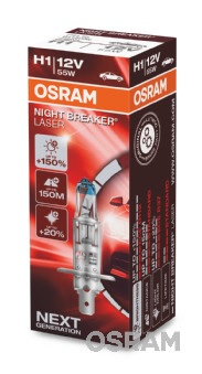 OSRAM ŽARNICA H1 12V 55W P14.5S NIGHT BREAKER® LASER