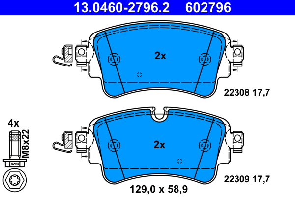 ATE ZAVORNE PLOŠČICE AUDI A4 (8W2, B9) (15-) - Euroton avtodeli