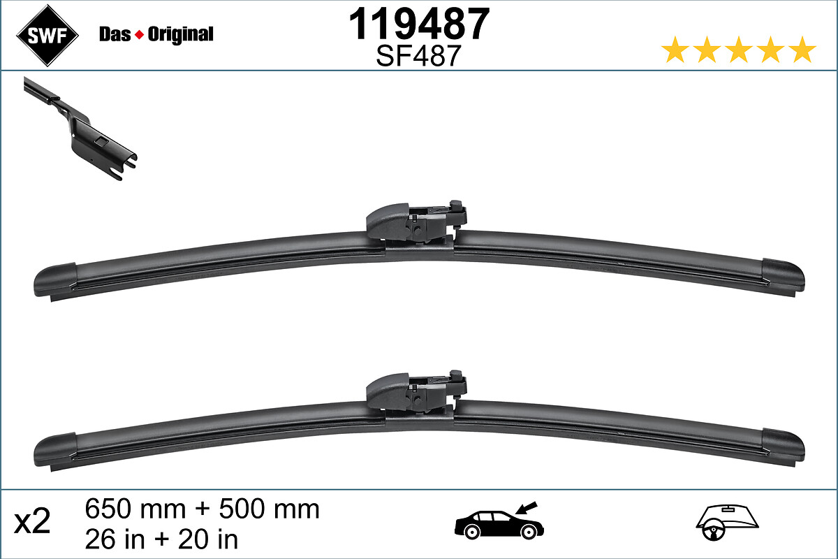 SWF METLICA BRISALCA - VISIOFLEX FLAT BLADE