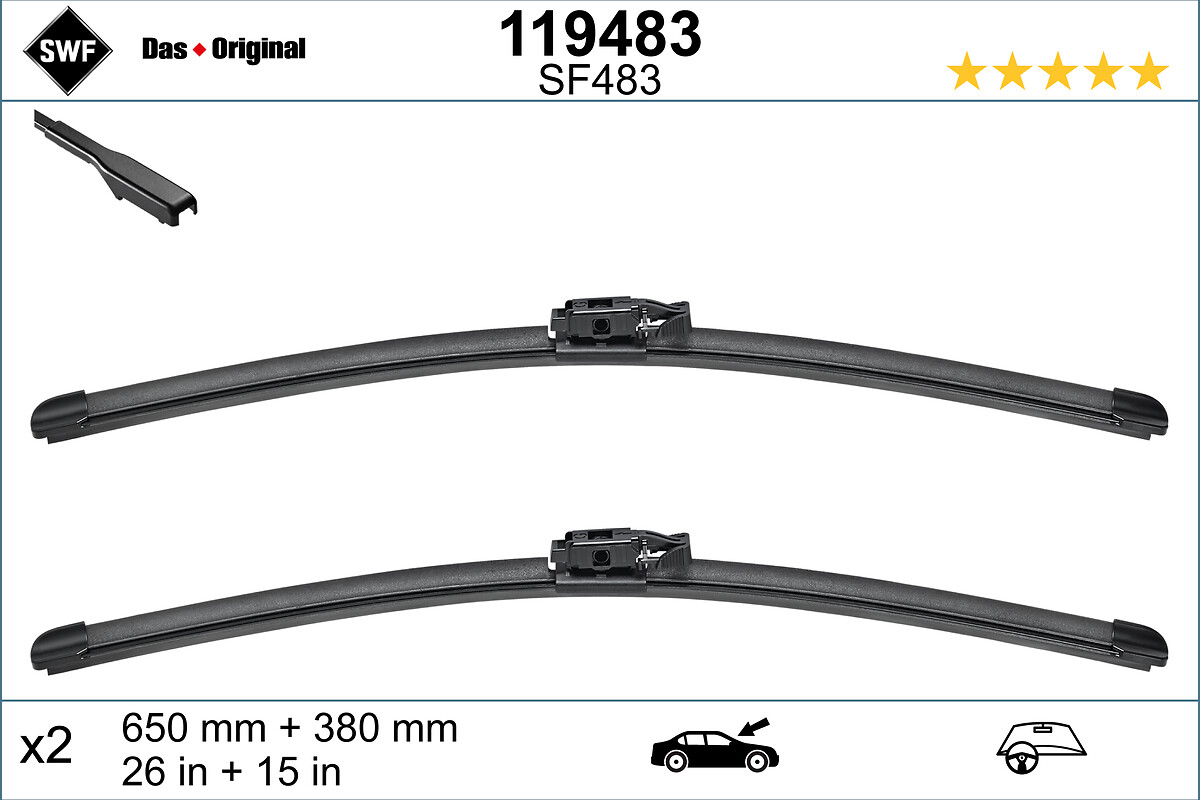 SWF METLICA BRISALCA - VISIOFLEX FLAT BLADE