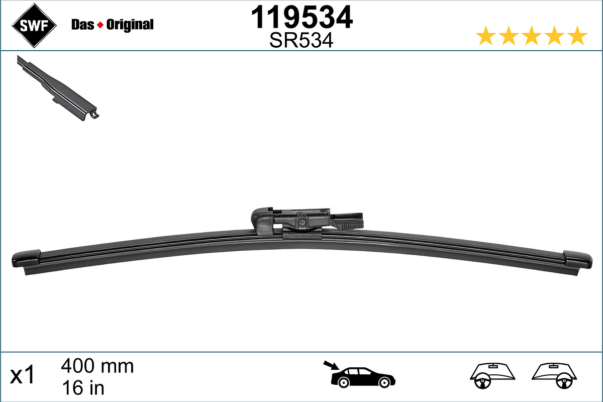 SWF METLICA BRISALCA - VISIOFLEX FLAT BLADE