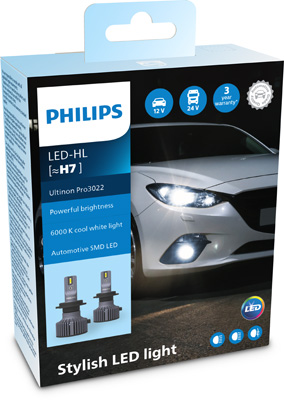 PHILIPS ŽARNICA  LED H7 11972 U3022 X2 Ultinon Essential LED   2/1 HLADNO BELA
