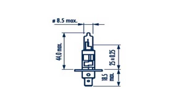 NARVA ŽARNICA STANDARD H1 12V 55W P14,5S NVA C1 1/1