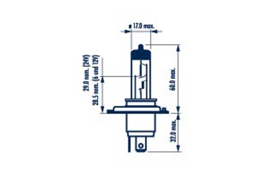 NARVA ŽARNICA STANDARD H4 12V 60/55W NVA C1 1/1