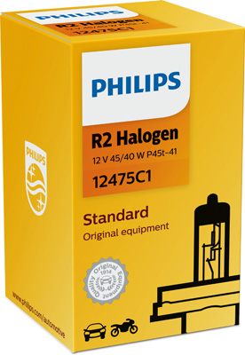 PHILIPS ŽARNICA R2 Halogen Standard C1 1/1 40466460 12V 45/40W P45t-41 1er  Karton - Euroton avtodeli