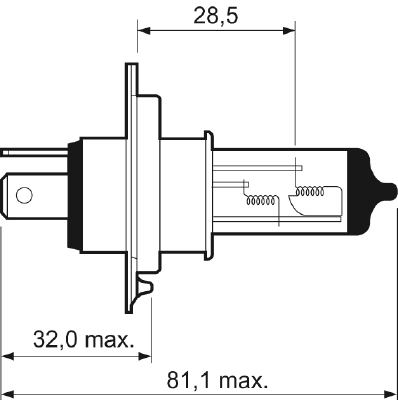 VALEO ŽARNICA H4