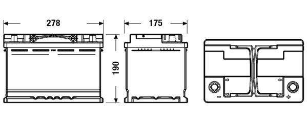 Batería Exide Moto 12V Conventional EB9-B. 9Ah - 100A(EN) 12V.  (135x75x140mm) - VT BATTERIES