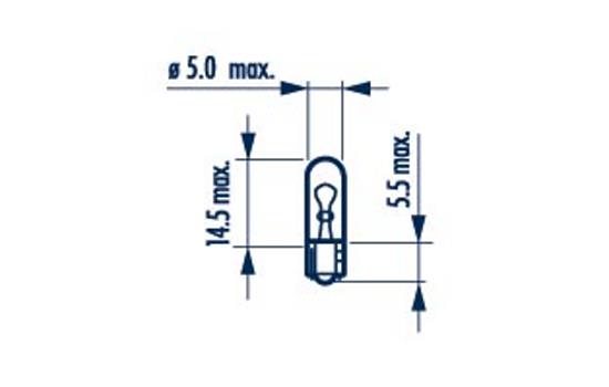 NARVA ŽARNICA STANDARD W1,2W 12V NVA CP 1/1