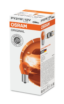 OSRAM ŽARNICA PY21W 12V 21W KARTON 1/1  STANDARD - ORANŽNA