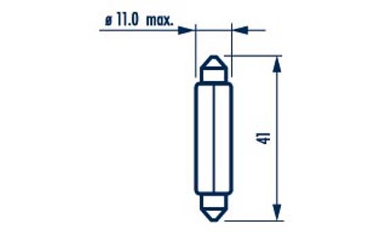 NARVA ŽARNICA FEST T10,5X43 12V 10W             NVA B2 2/1