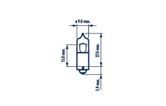 NARVA ŽARNICA STANDARD H10W 12V 10W BA9S NVA CP 1/1