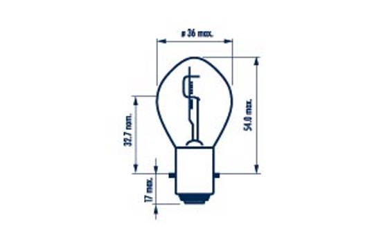 NARVA ŽARNICA STANDARD S2 12V 35/35W BA20D NVA C1 1/1