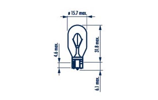 NARVA ŽARNICA STANDARD W16W 12V NVA CP 1/1