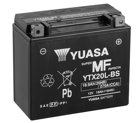 AH18 L+ 12V 270A MAINTENANCE FREE 175X87X155 YUASA MOTORJI - AKUMULATOR  18Ah - Euroton avtodeli